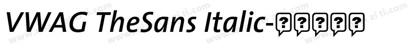 VWAG TheSans Italic字体转换
